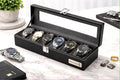 Premium 6-Slot Watch Organizer & Collector Storage Box