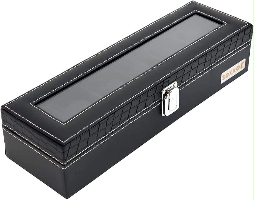 Premium 6-Slot Watch Organizer & Collector Storage Box
