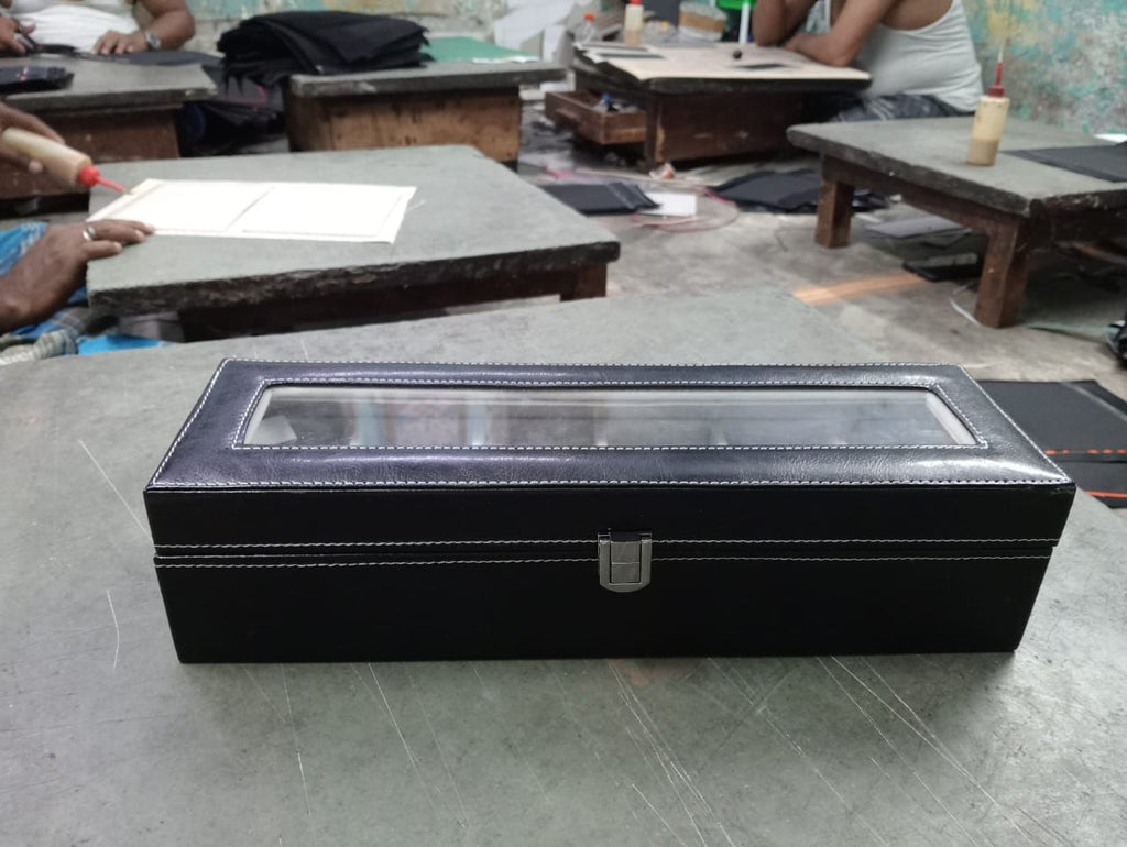 Premium 6-Slot Watch Organizer & Collector Storage Box