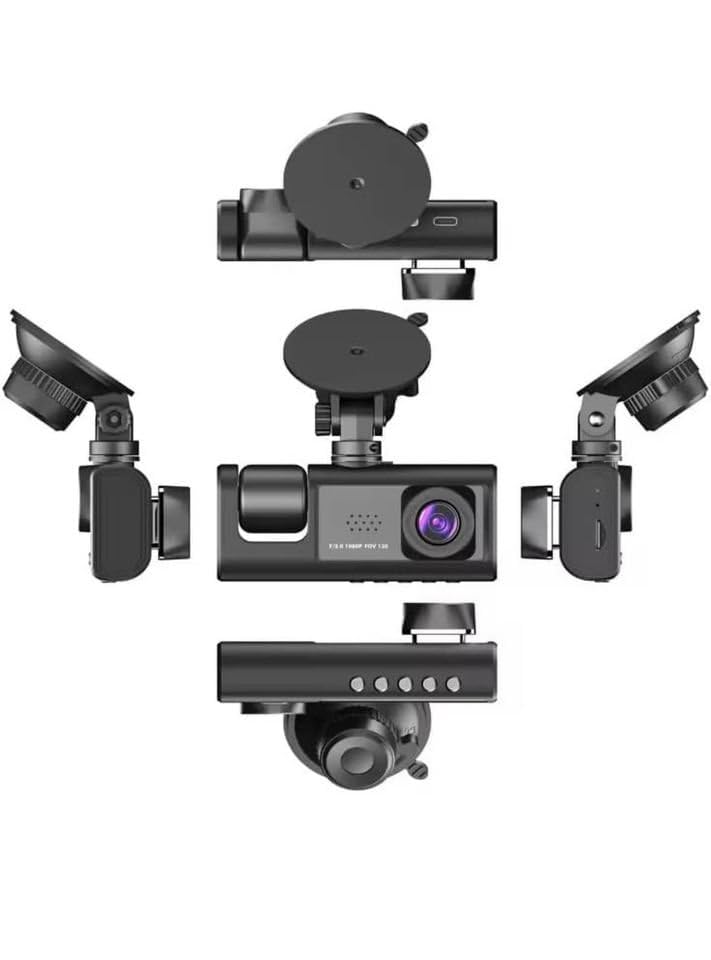 Dual Dash Camera for Car – Front & Rear HD Driving Recorder with LCD Screen, Night Vision & Loop Recording