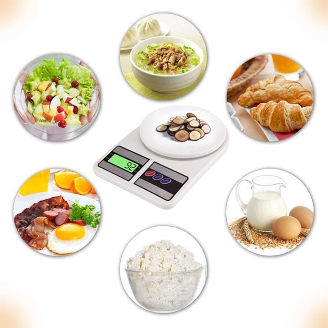 Digital Kitchen Weighing Scale – 10KG High-Precision Food Scale with LCD Display & Tare Function