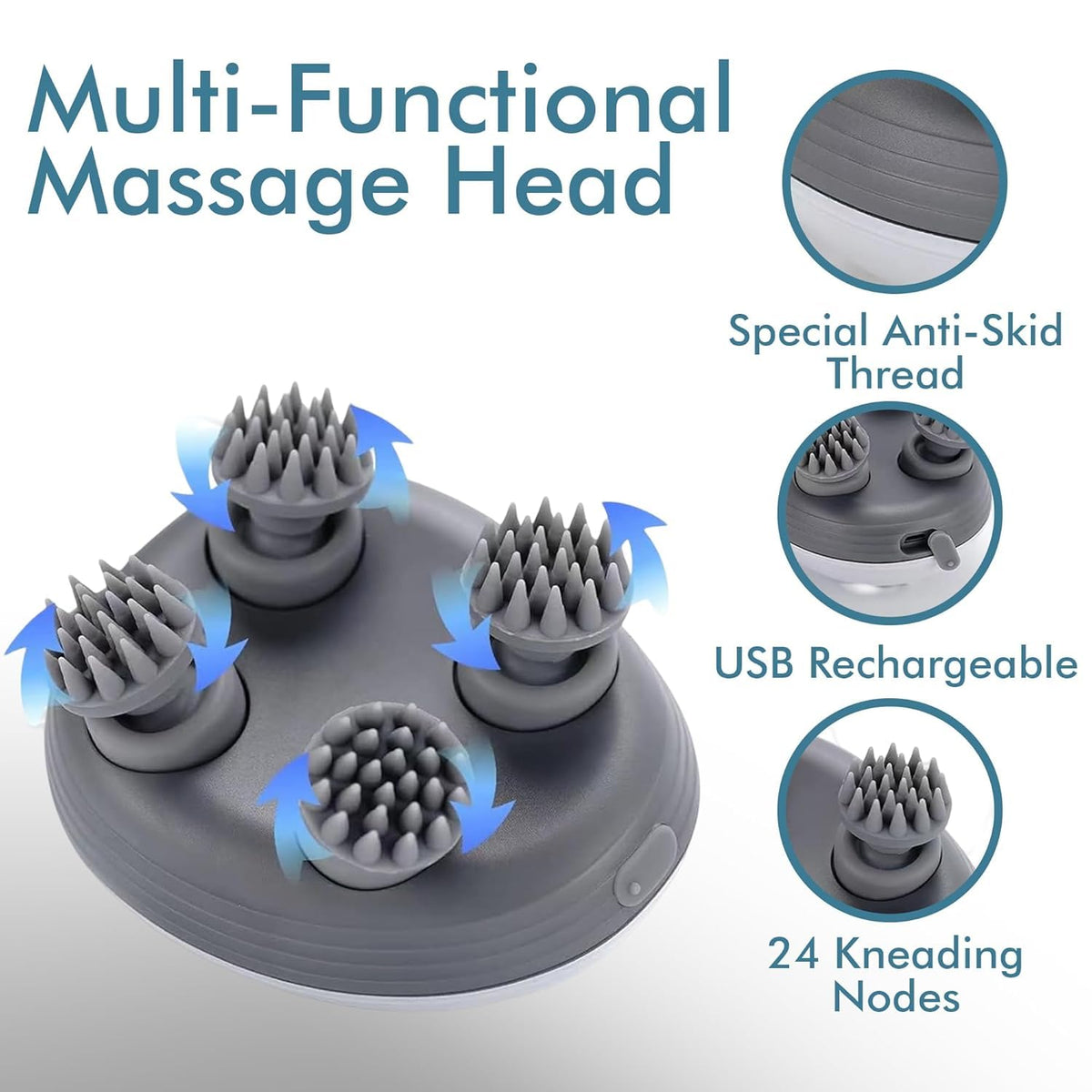 ScalpEase 2-in-1 Electric Scalp Massager