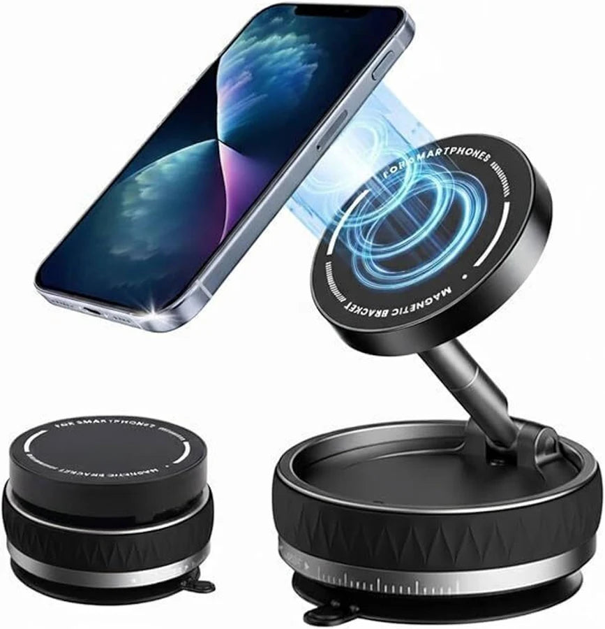 Magnetic 360° Phone Holder – Strong Grip, One-Hand Mount