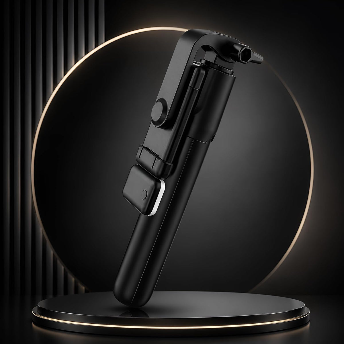 3-in-1 Smart Vlogging Tripod Selfie Stick with Bluetooth Remote & LED Fill Light
