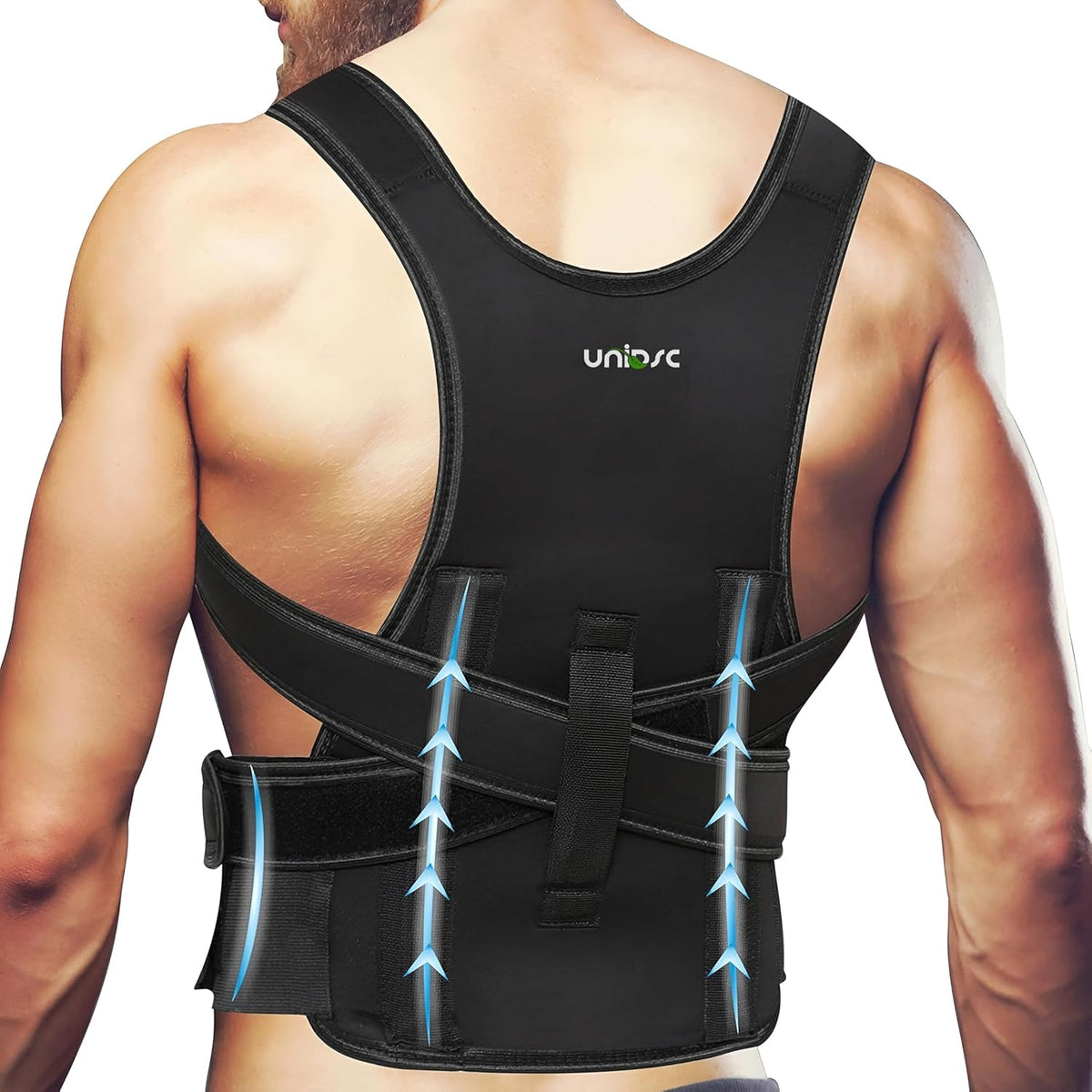 PosturePro Adjustable Back & Shoulder Support Belt – Posture Corrector